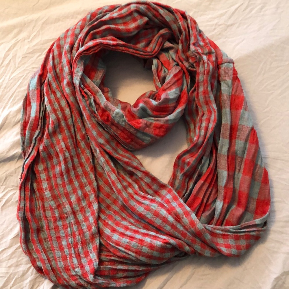 Reversible Plaid Infinity Scarf
